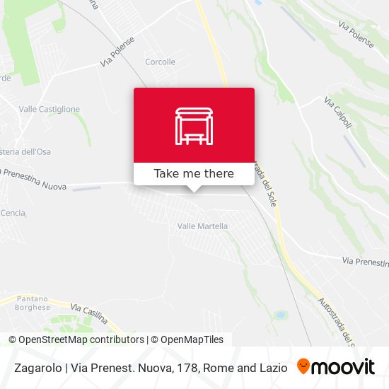 Zagarolo | Via Prenest. Nuova, 178 map