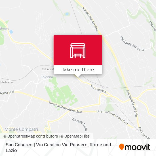 San Cesareo | Via Casilina Via Passero map