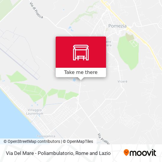 Via Del Mare - Poliambulatorio map