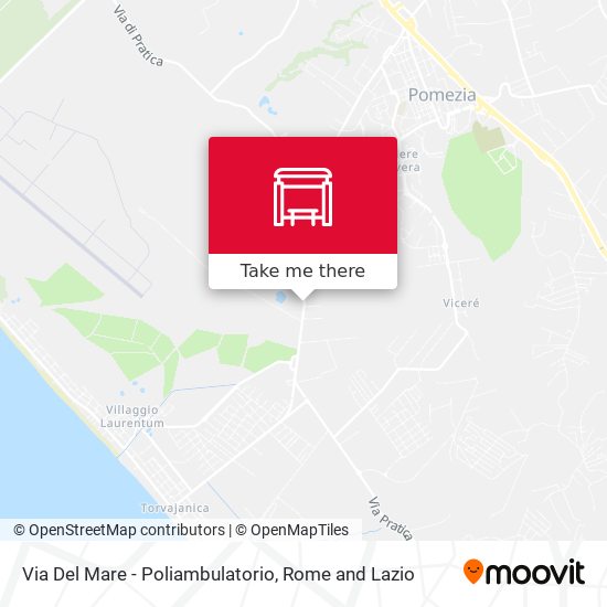 Via Del Mare - Poliambulatorio map