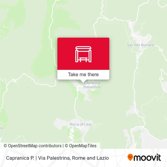 Capranica P. | Palestrina Street map
