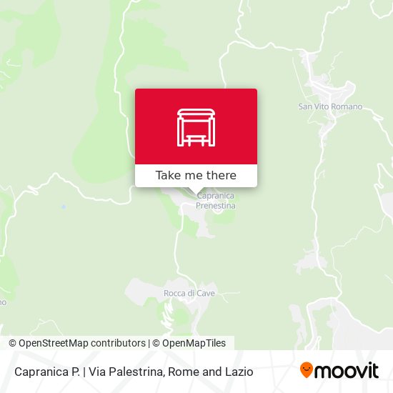 Capranica P. | Via Palestrina map