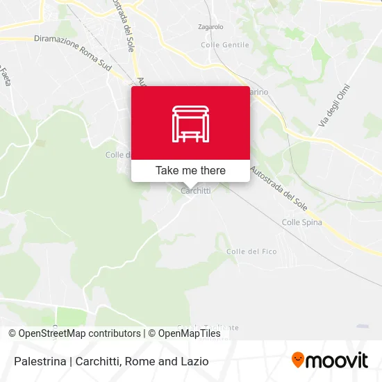 Palestrina | Carchitti map