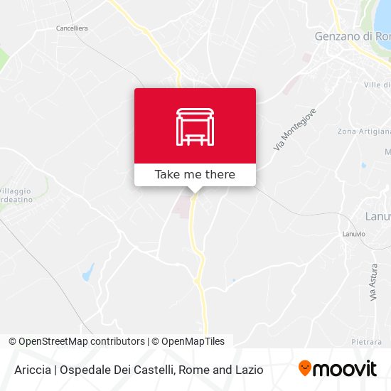 Ariccia | Ospedale Dei Castelli map