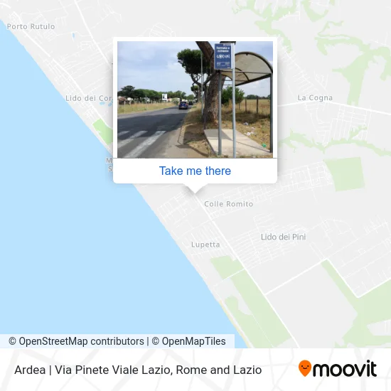 Ardea | Via Pinete Viale Lazio map