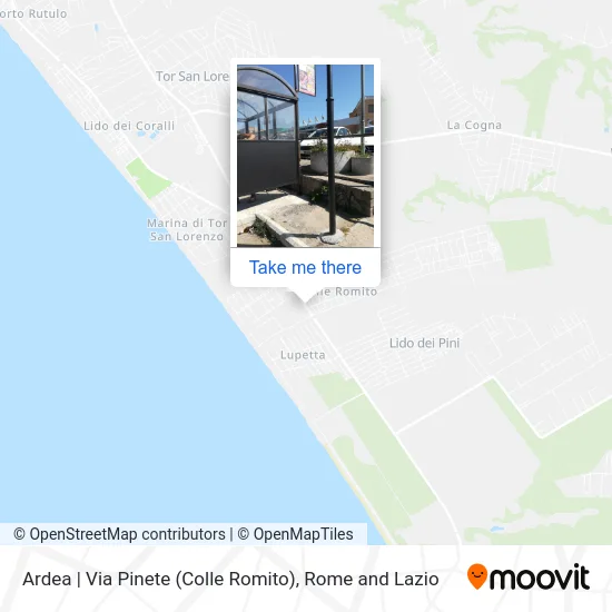 Ardea | Pine Street (Colle Romito) map