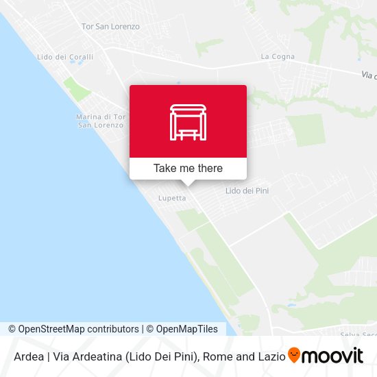 Ardea | Via Ardeatina (Lido Dei Pini) map