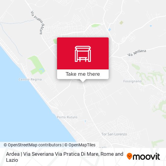Ardea | Via Severiana Via Pratica Di Mare map