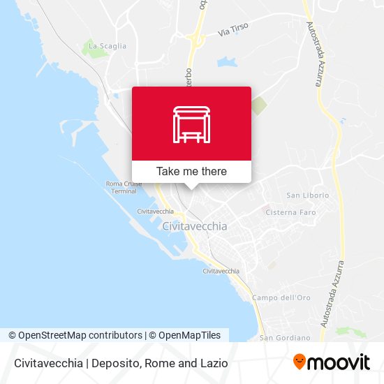 Civitavecchia | Deposito map