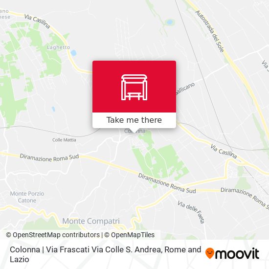 Colonna | Via Frascati Via Colle S. Andrea map