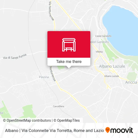 Albano | Via Colonnelle Via Torretta map