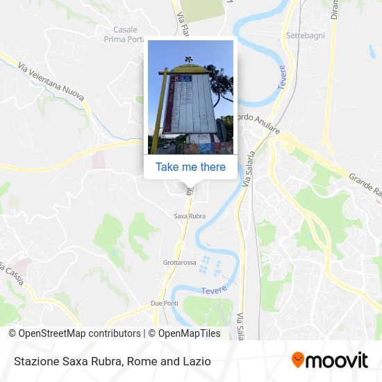 Saxa Rubra Station map