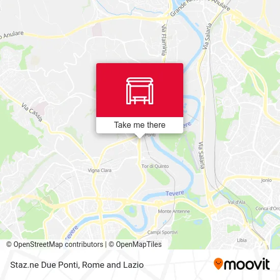 Staz.ne Due Ponti map