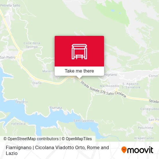 Fiamignano | Cicolana Viadotto Orto map