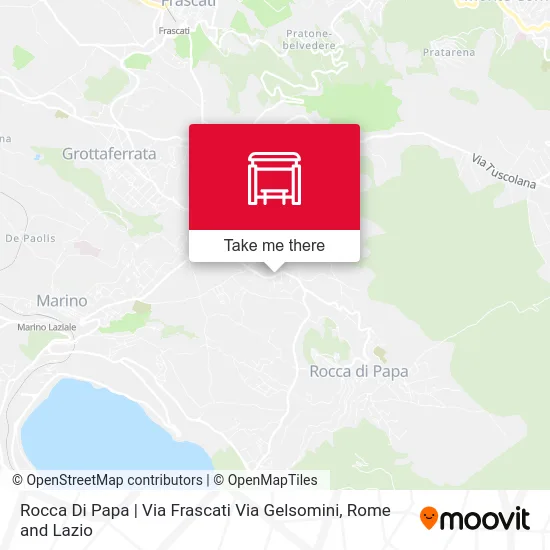 Rocca Di Papa | Via Frascati Via Gelsomini map