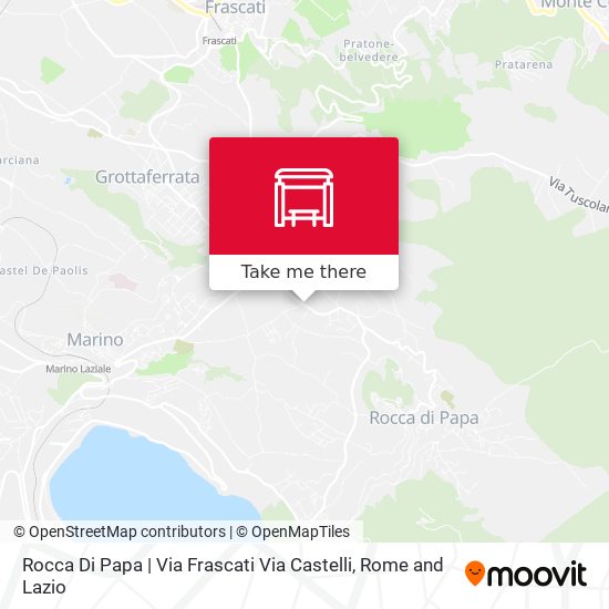 Rocca Di Papa | Via Frascati Via Castelli map