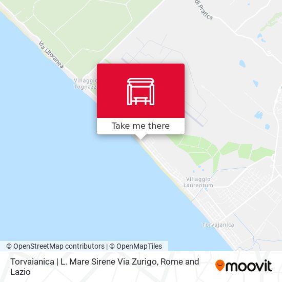 Torvaianica | L. Mare Sirene Via Zurigo map