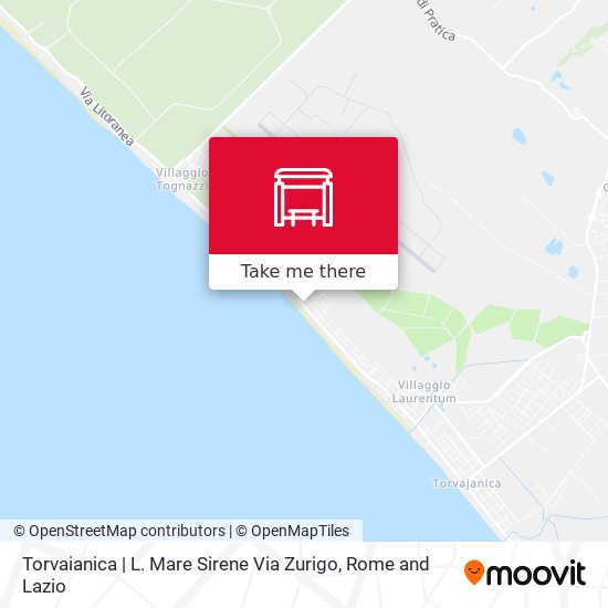 Torvaianica | L. Mare Sirene Via Zurigo map