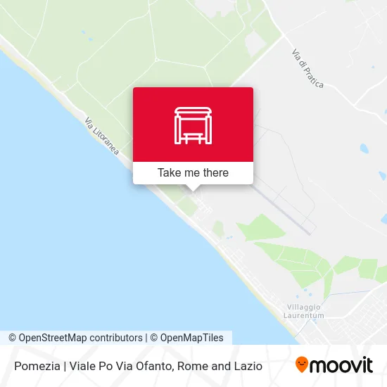 Pomezia | Viale Po Via Ofanto map