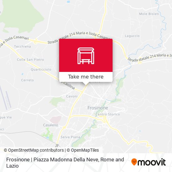 Frosinone | Piazza Madonna Della Neve map