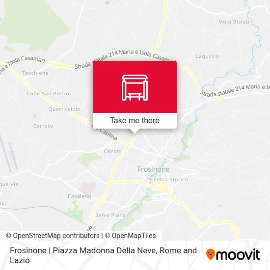 Frosinone | Madonna Della Neve Square map