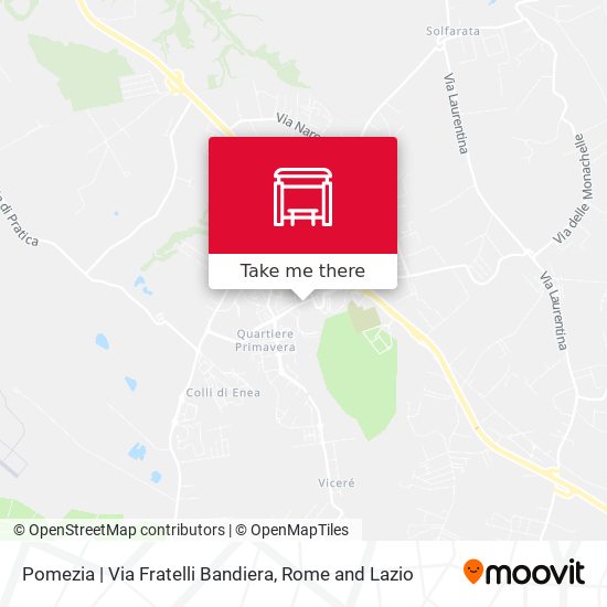 Pomezia | Via Fratelli Bandiera map