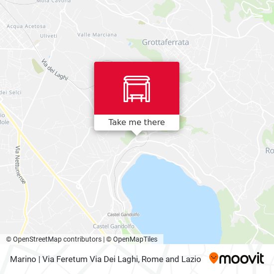 Marino | Via Feretum Via Dei Laghi map