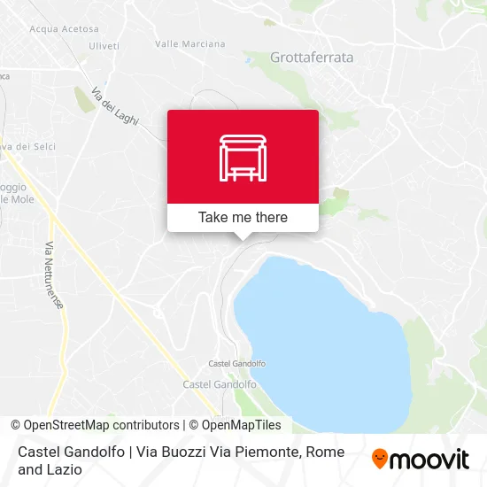 Castel Gandolfo | Via Buozzi Via Piemonte map