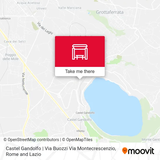 Castel Gandolfo | Via Buozzi Via Montecrescenzio map