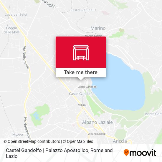 Castel Gandolfo | Palazzo Apostolico map