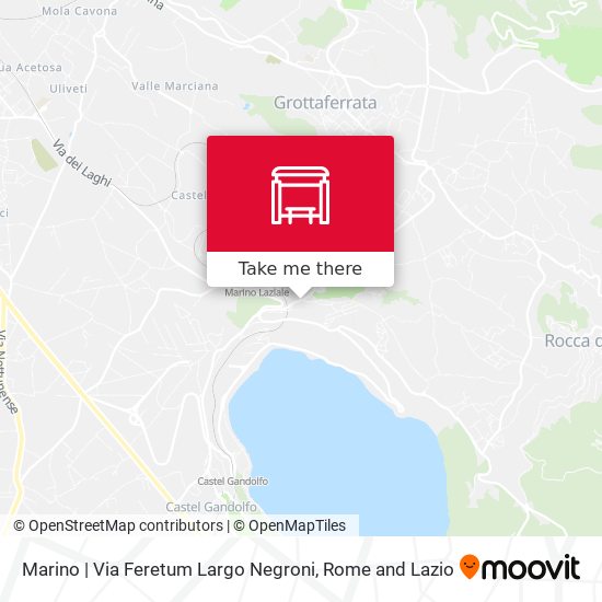 Marino | Via Feretum Largo Negroni map