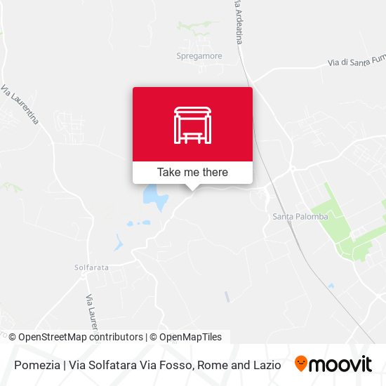Pomezia | Via Solfatara Via Fosso map