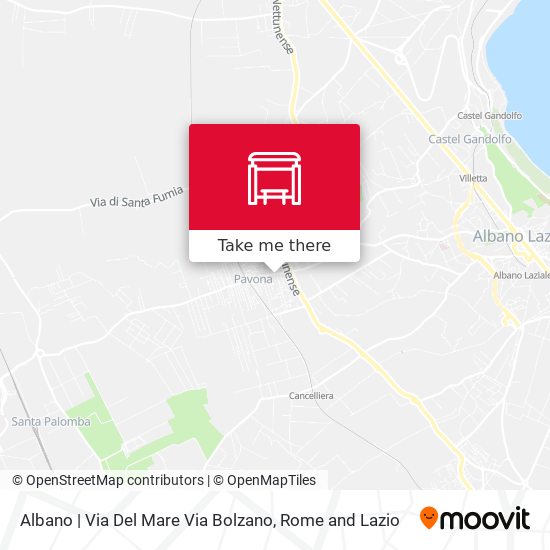 Albano | Via Del Mare Via Bolzano map