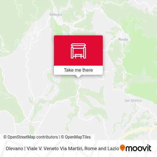 Olevano | Viale V. Veneto Via Martiri map