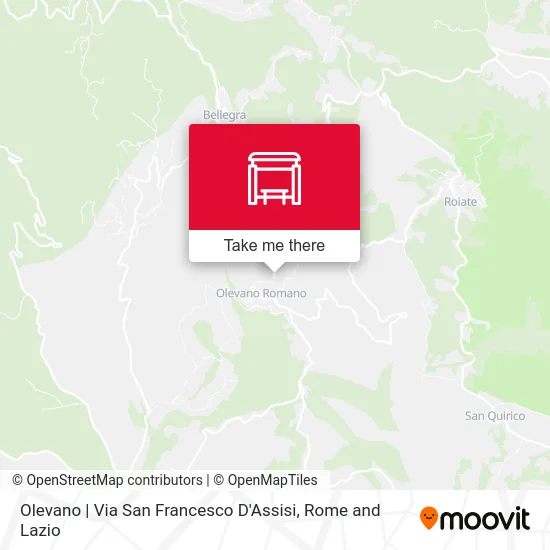 Olevano | St. Francis of Assisi Street map
