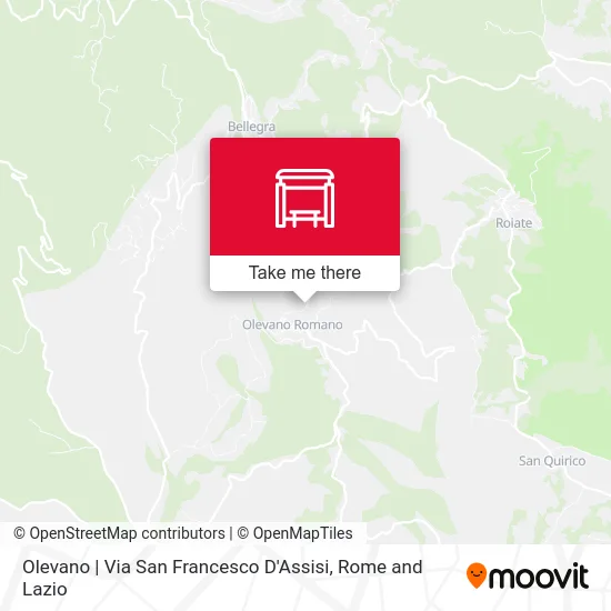 Olevano | St. Francis of Assisi Street map