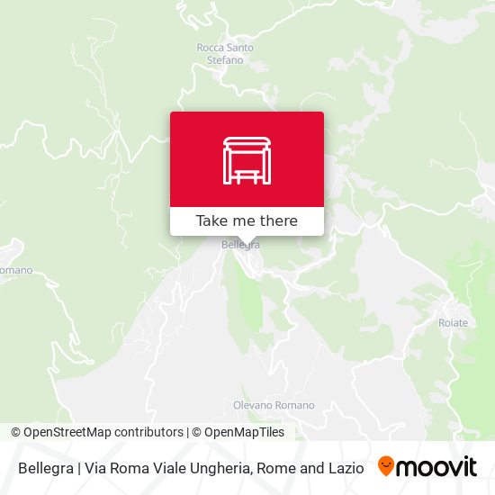 Bellegra | Via Roma Viale Ungheria map