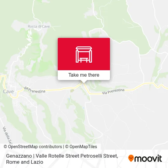 Genazzano | Valle Rotelle Street Petroselli Street map