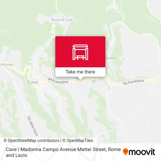 Cave | Madonna Campo Avenue Mattei Street map