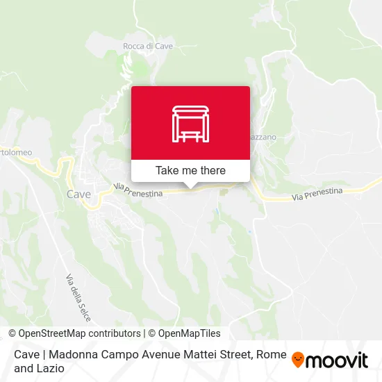 Cave | Madonna Campo Avenue Mattei Street map