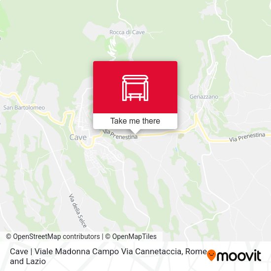 Cave | Viale Madonna Campo Via Cannetaccia map