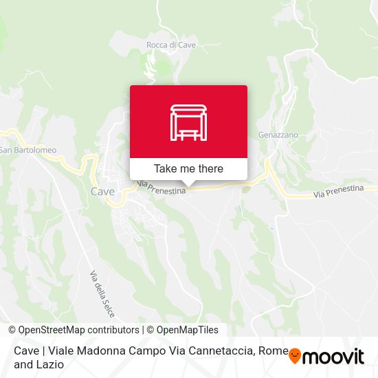 Cave | Viale Madonna Campo Via Cannetaccia map