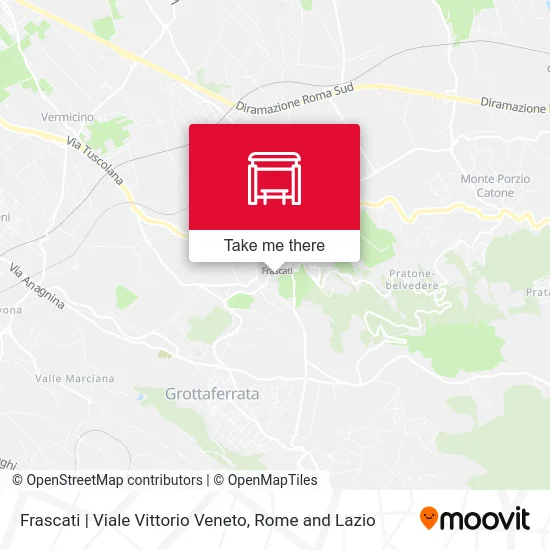 Frascati | Vittorio Veneto Avenue map