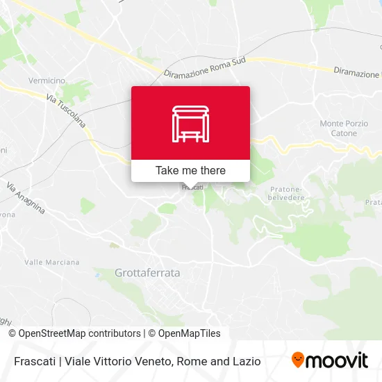 Frascati | Vittorio Veneto Avenue map