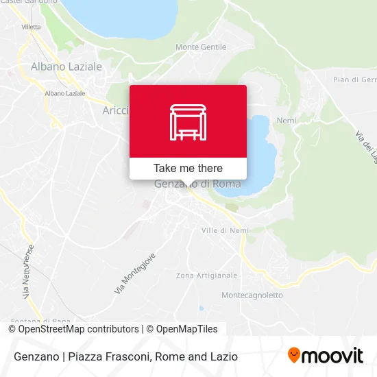 Genzano Frasconi Square map