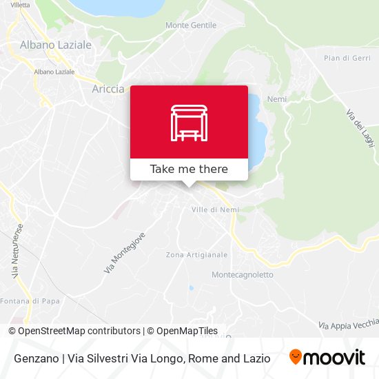 Genzano | Via Silvestri Via Longo map