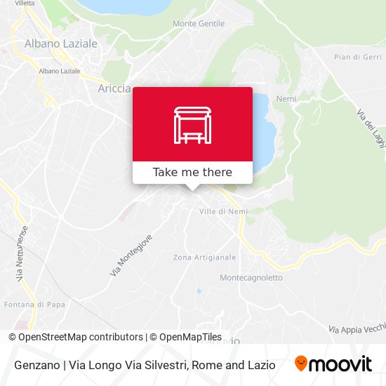 Genzano | Via Longo Via Silvestri map