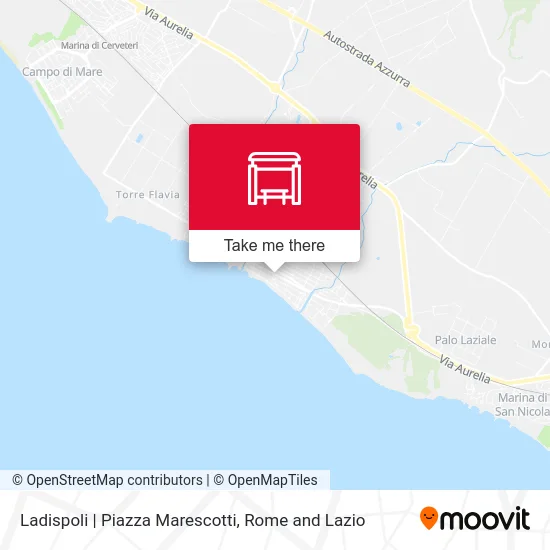 Ladispoli Piazza Marescotti map