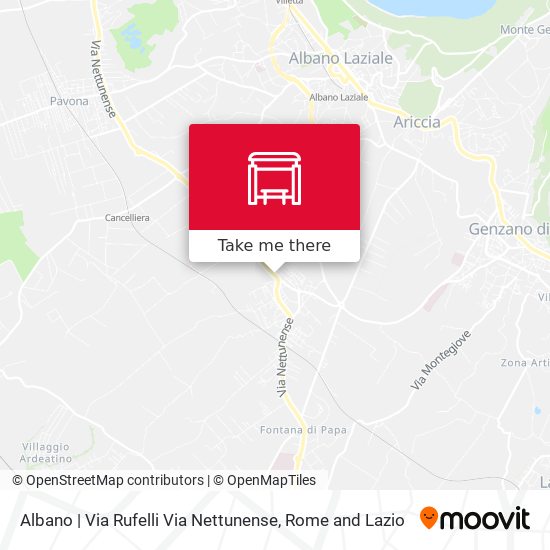 Albano | Via Rufelli Via Nettunense map