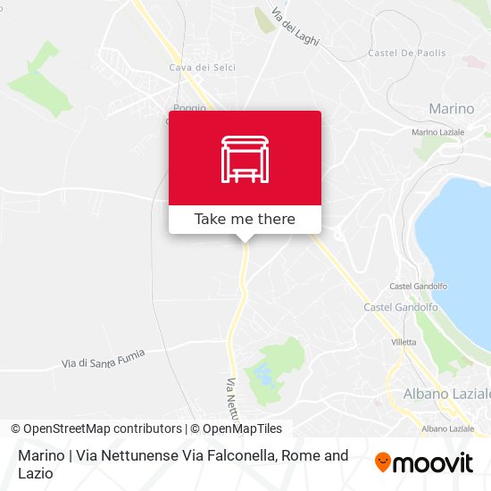 Marino | Via Nettunense Via Falconella map